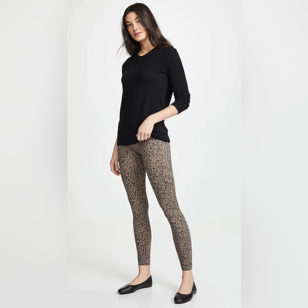SPANX Look at Me Now Seamless Leggings in Mini Leopard size large